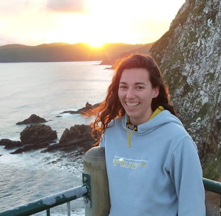 Our summer scholar Fiona Porter heads back to Otago.